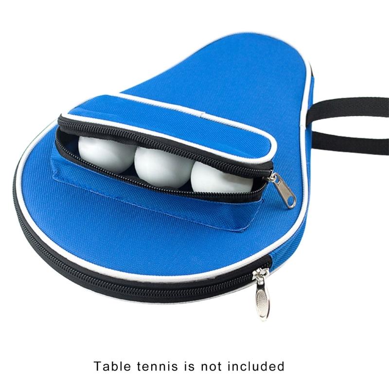 Table Tennis Racket Case Organizer With Small Compartment for Paddle Case Cover Carry Bag Racket Bat Storage