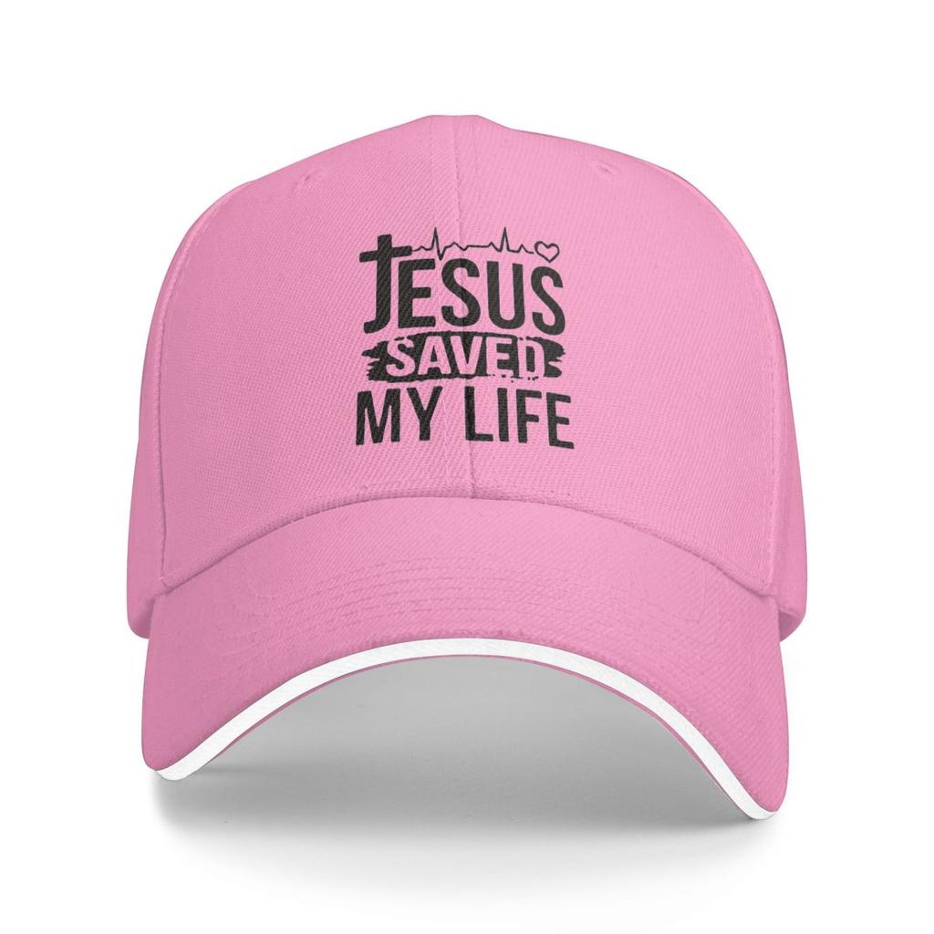 Unisex Baseball Hats Jesus Saved My Life Logo Outdoor Streetwear Summer Sports Baseball Caps Hip Hop Cap Casquette Hats