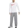 Nike T Shirts Men's White Crew Neck Moderate Straight Fit DZ2988-100