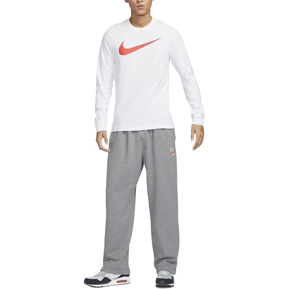 Nike T Shirts Men's White Crew Neck Moderate Straight Fit DZ2988-100
