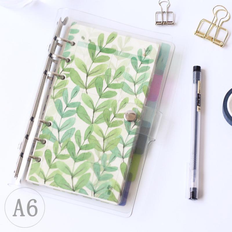 

6-Hole Colored Transparent Index Pages for A5/A6 Planners/Notebooks