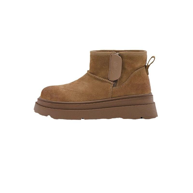 thick-soled snow boots women's winter velvet thickened cotton shoes European Martin boots French short boots and ankle boots