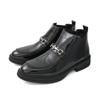 Fashion New Handmade Casual Leather Men Chelsea Boots British Style Leisure Walk Brogue Shoes Fashion Casual Business Outdoor Ankle Boot