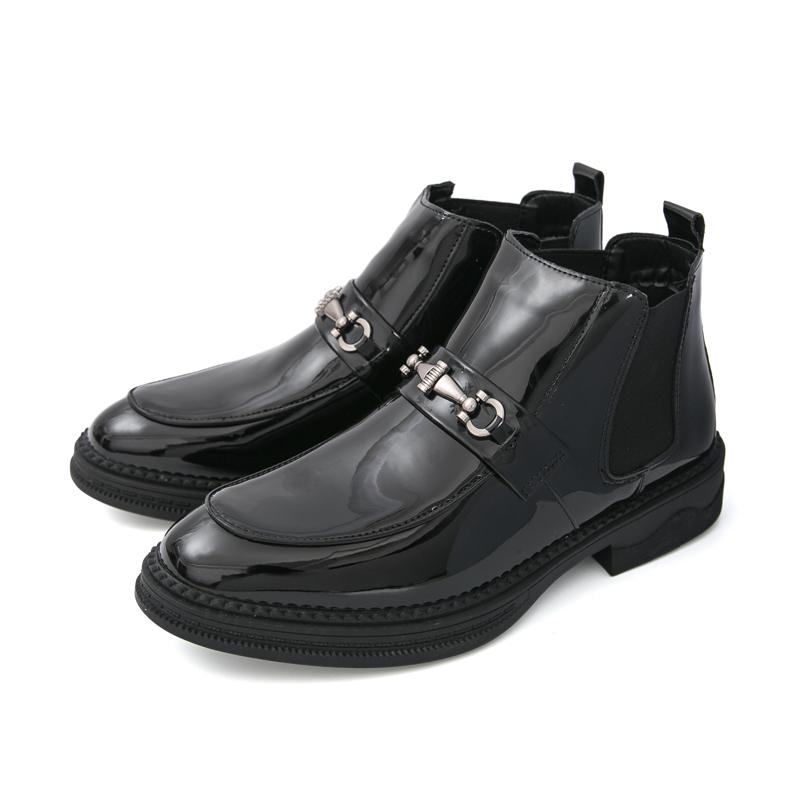 Fashion New Handmade Casual Leather Men Chelsea Boots British Style Leisure Walk Brogue Shoes Fashion Casual Business Outdoor Ankle Boot