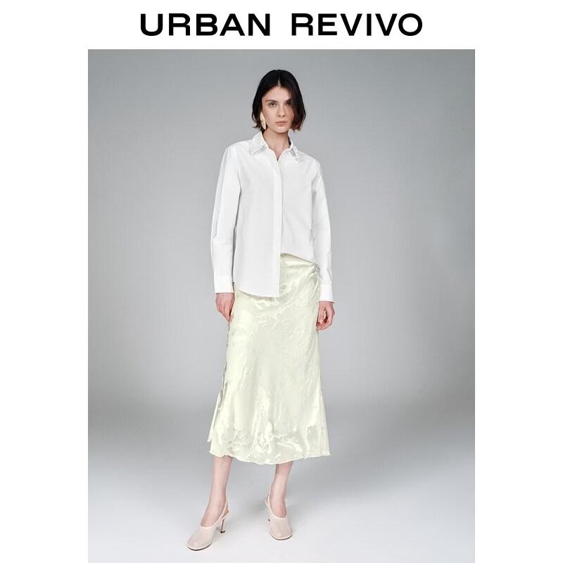 UR 2026 Women's Beaded Collar Cotton Shirt