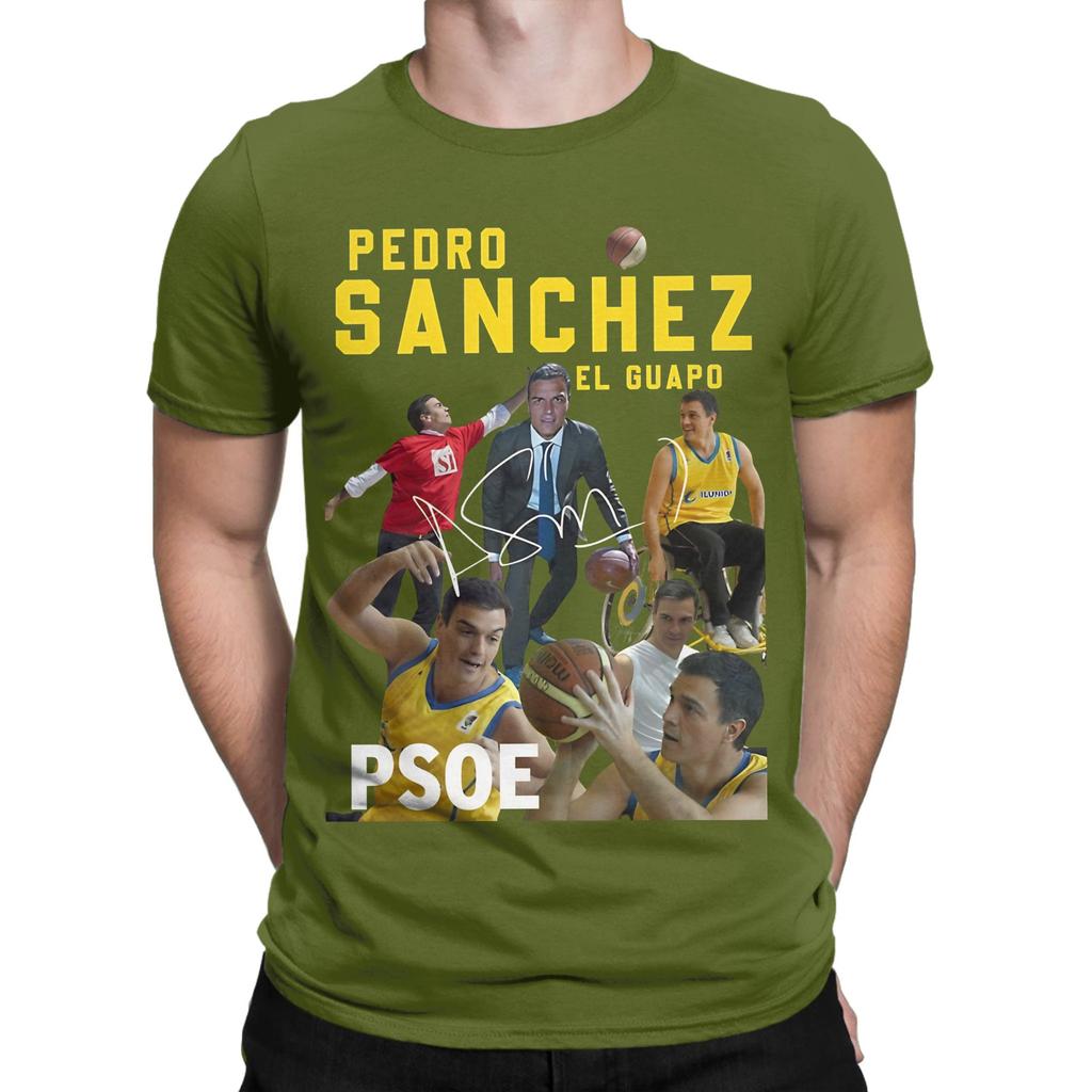 Vintage Pedro Sanchez Tshirt For Unisex O Neck Pure Cotton T Shirt Short Sleeve Tee Shirt Adult Clothing