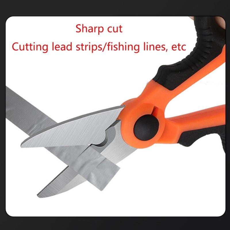Professional Fishing Shears Fishing Braided Line Scissors with Non-Slip Grip Multifunction Heavy Duty Fishing Scissor