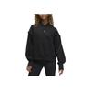 Jordan Solid Color Loose Hoodie Long Sleeve Women Tops Black FB4610-010