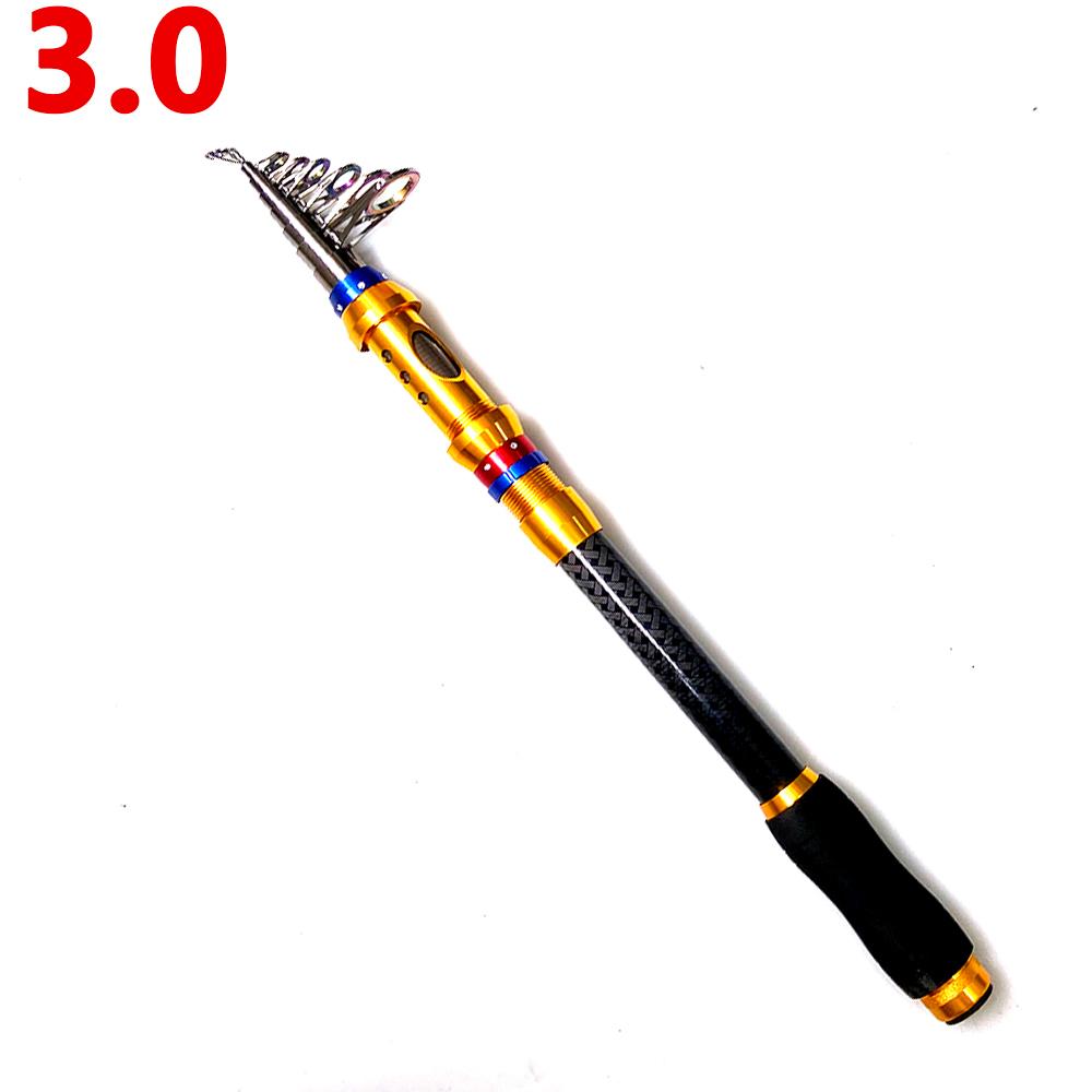 1.8m-3.6m Telescopic spinning rod carbon Fishing Rod Telescopic Fishing Rod Portable Bass Fishing Rods for Trout Carp Fishing Fishing Tackle