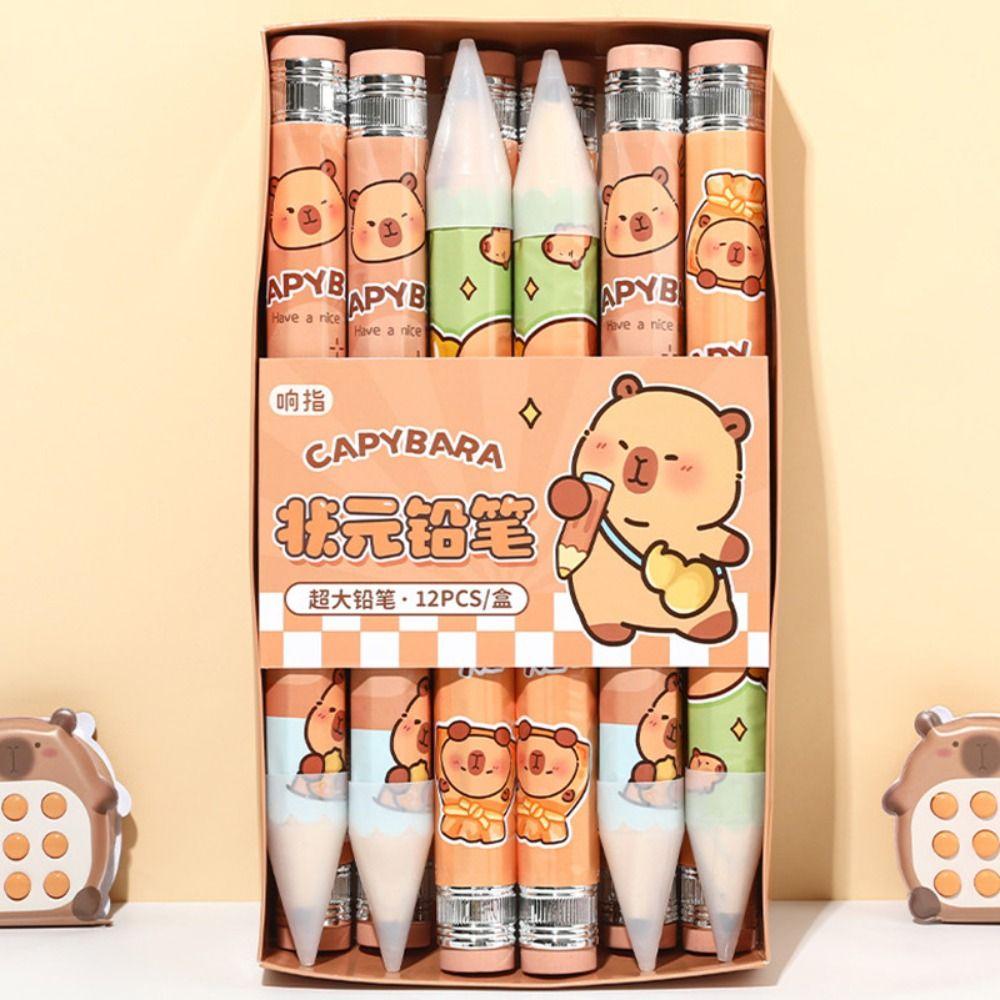 with Eraser Large Pencil Wooden Huge Pencil Creative Giant Pencil Students Stationery Supplies