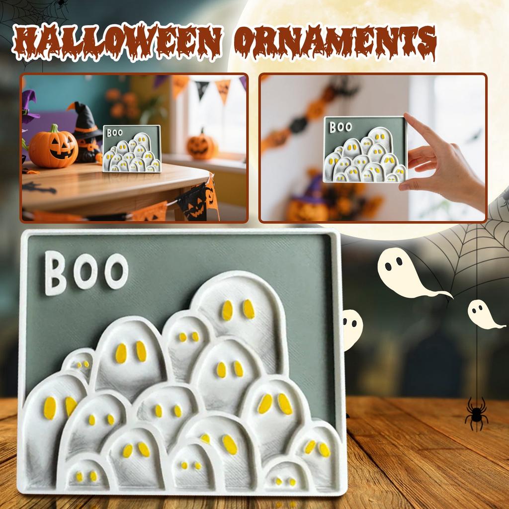 Little Photo Frame Decoration, Festive Photo Frame Decoration, Halloween Atmosphere Decoration, Suitable For Living Rooms, Children's Rooms, Hallowe