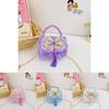 Princess Girls Crossbody Bag With Bow And Beaded Chain For Kindergarten Kids** Characters Included)