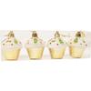Set of 4 cupcake baubles