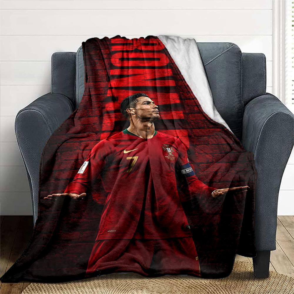 CR7 Blanket Soft Warm Cozy Suitable for Bed Office Bedding for All Occasions Digital Print Gift for Travel Home Birthdays