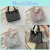 Spacious Trendy 2023 Summer Tote Bag Urban Style Soft Bucket Handbag For Women