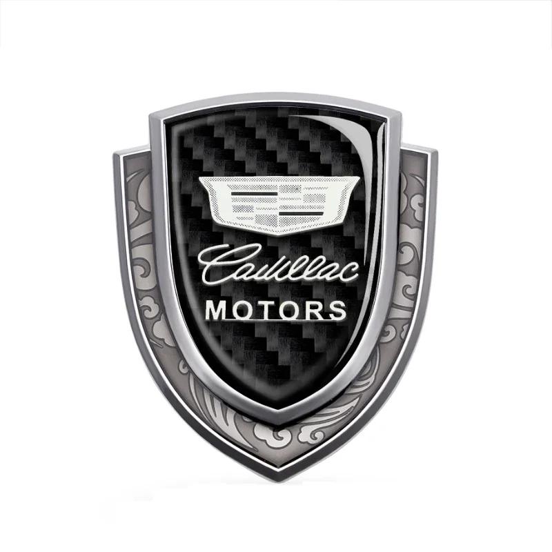 Carbon Fiber Car Logo Side Window Emblem Sticker for Cadillac Seville XT4 CT4 CT5 SLR CTS DTS ATS Escalade Exterior Accessories