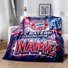 Bayern Munich Fan Gear Customize Text Blanket Throw Personalized Blanket Soft & Cozy Perfect for Bedding Office Sofa Home Decor for All Occasions