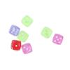 80pcs Mixed Colors 6 Sides Dice Charming Beads Acrylic Clear Dice Beads  for Jewelry Making Supplies