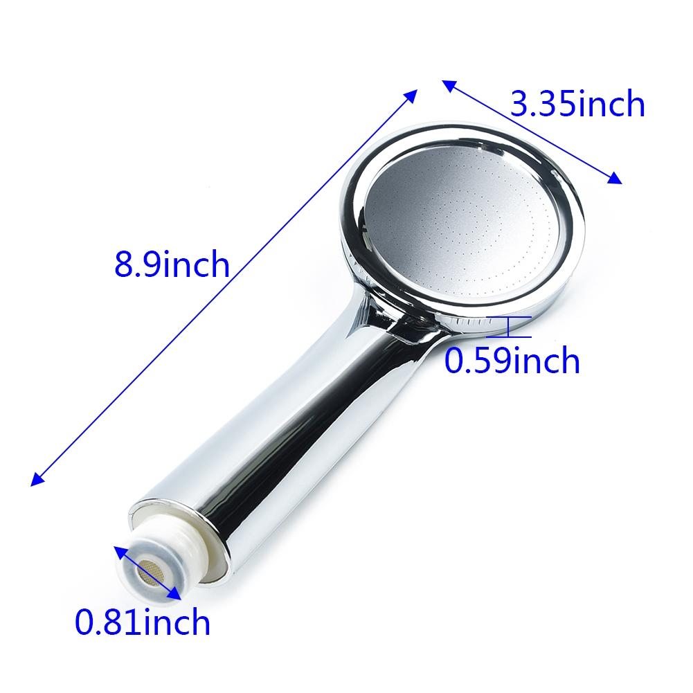 1/2" standard Shower Head Detachable Water Saving Handheld Bathing Handset