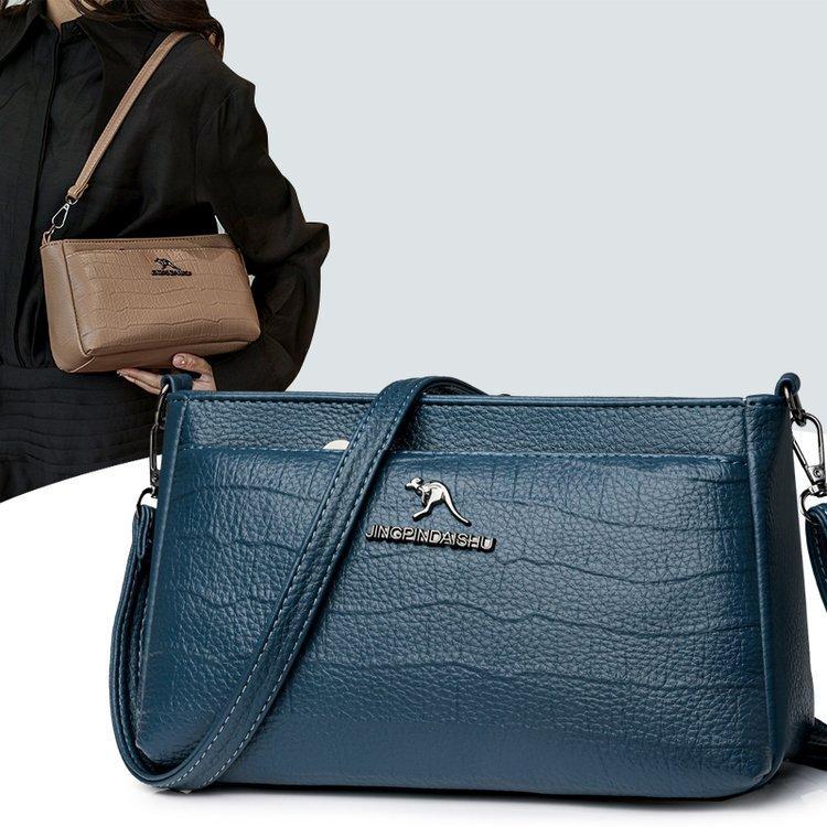 Kleine quadratische Tasche mit Krokodilmuster 2024 Sommer neue Mode lässige Umhängetasche einfache Damen-Schultertasche Außenhandel Damen-Tasche