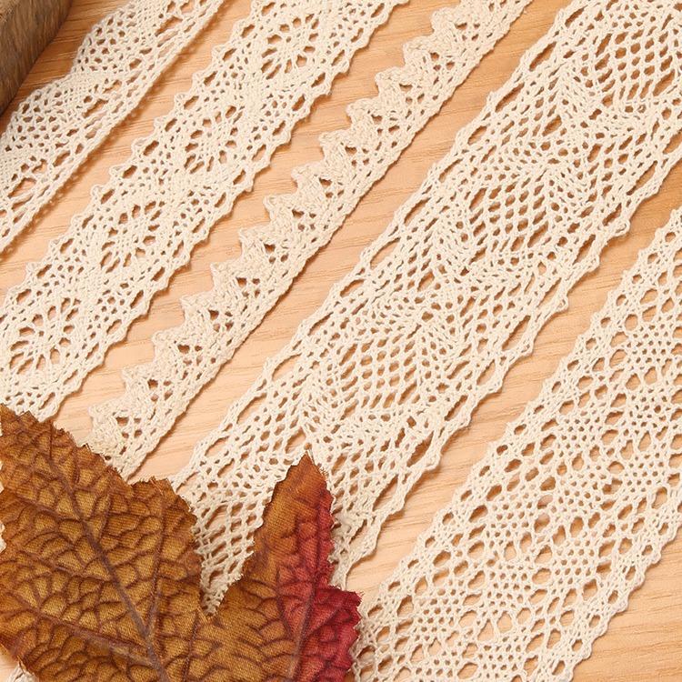 Hollow Lace Handmade Diy Decorative Lace Strap Clothing Clothes Tablecloth Curtains Fabric Material Cotton Thread Lace Edge