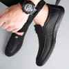 Fashion Mens Casual Leather Shoes Soft and Comfortable Quality Round Toe Slip-on  Business Party Social Shoe for Men Dress Shoe Fashion