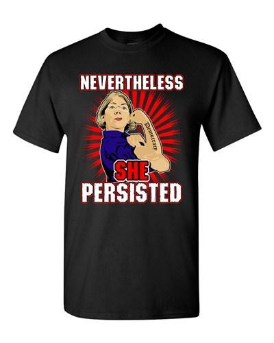 Nevertheless, She Persisted Women Senator Persists Support Adult T-Shirt Tee Unisex T-Shirt S