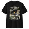 My Give A Damn Is Broken Life’s Too Short To Pretend T-Shirt for Men Awesome 100% Cotton Tee Shirt O Neck Short Sleeve T Shirt