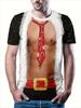 Fashion 3D Merry Christmas Printed Mens T Shirt Happy Santa Claus Xmas Christmas Trees Graphic Short Sleeves Top