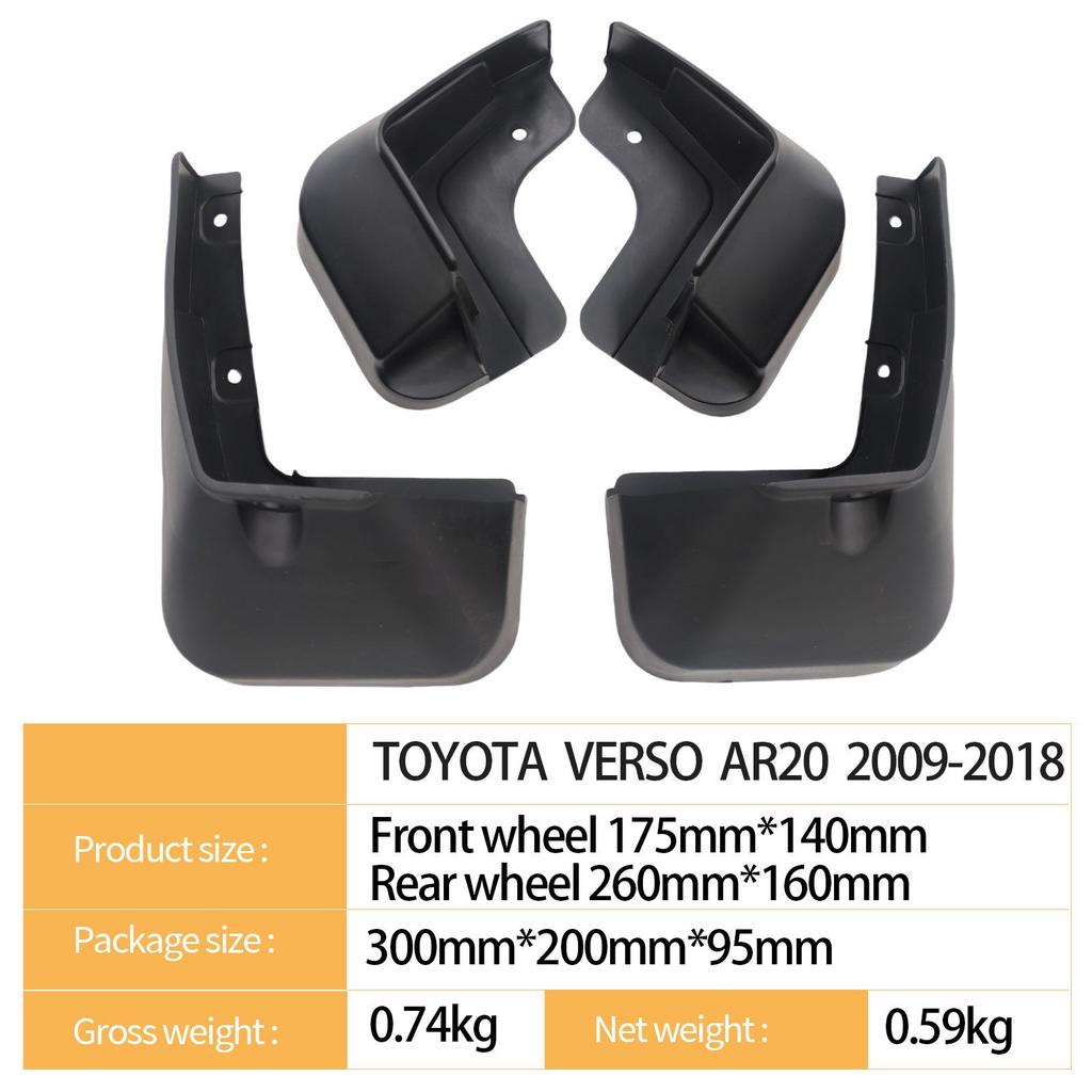 Toyota Verso AR20 2009-2018 Błotniki