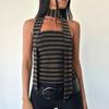Spice Girls European and American Women's Clothing Chest Wrapping Navel Straps Neck Back Short Top