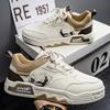 Men Vulcanized Shoes Fashion Street Skateboard Shoes 2025New Men Sneakers Luxury Leather Casual Shoe Platform Tennis Sport Shoes
