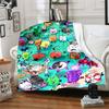 1pc Blanket Inanimate Insanity Print Design, Lightweight Blanket for Sofa, Bed- Soft &Warm, Gift for All Seasons like Christmas, Halloween