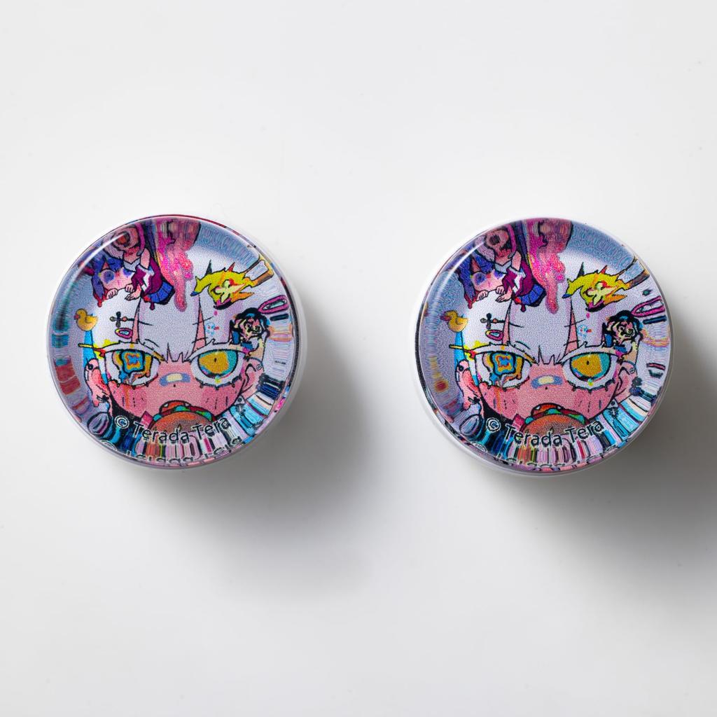 Wizard Room Colorful Freak Tera Terada Collaboration Compatible with PS4 PS5 Switch Pro Design (Concave, E)