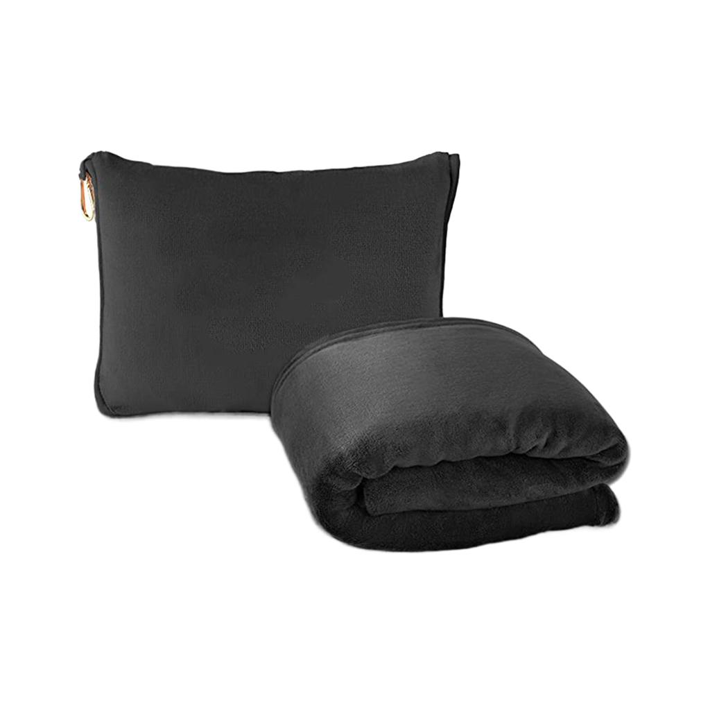 Airplane Blanket with Soft Bag Pillowcase Travel Essentials for Flight Travel Blanket Plane Car Traveling Gift Accessories