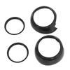 4pcs Carbon Fiber Style Door Midrange Speaker Cover Trims for Cooper Hatchback F55 F56 F57 2014‑2021