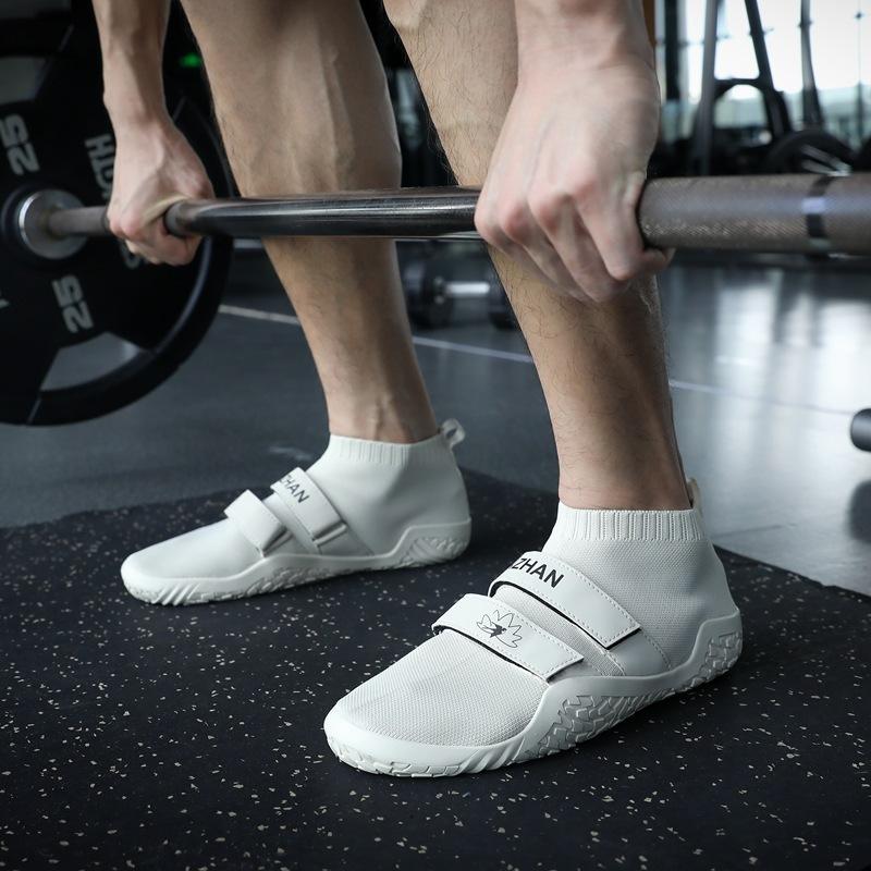 Sports Fitness Shoes Weightlifting Training Sumo Squat Deadlift Shoes Legs Yoga Shoes Men's and Women's Casual