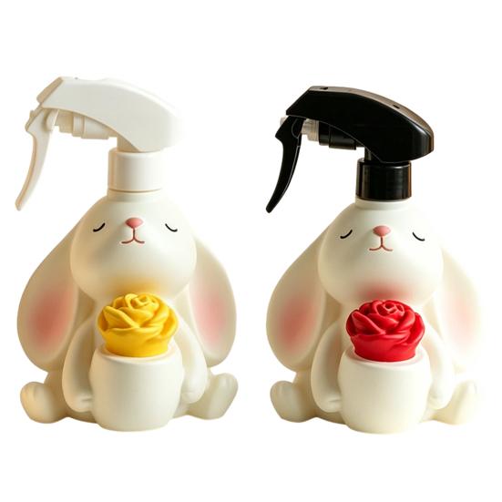 Cute Rabbit Spray Bottle, Fine Mist Water Sprayer, 280ml Plant Mister Gardening Mister Bottle for Flower Watering Home Cleaning