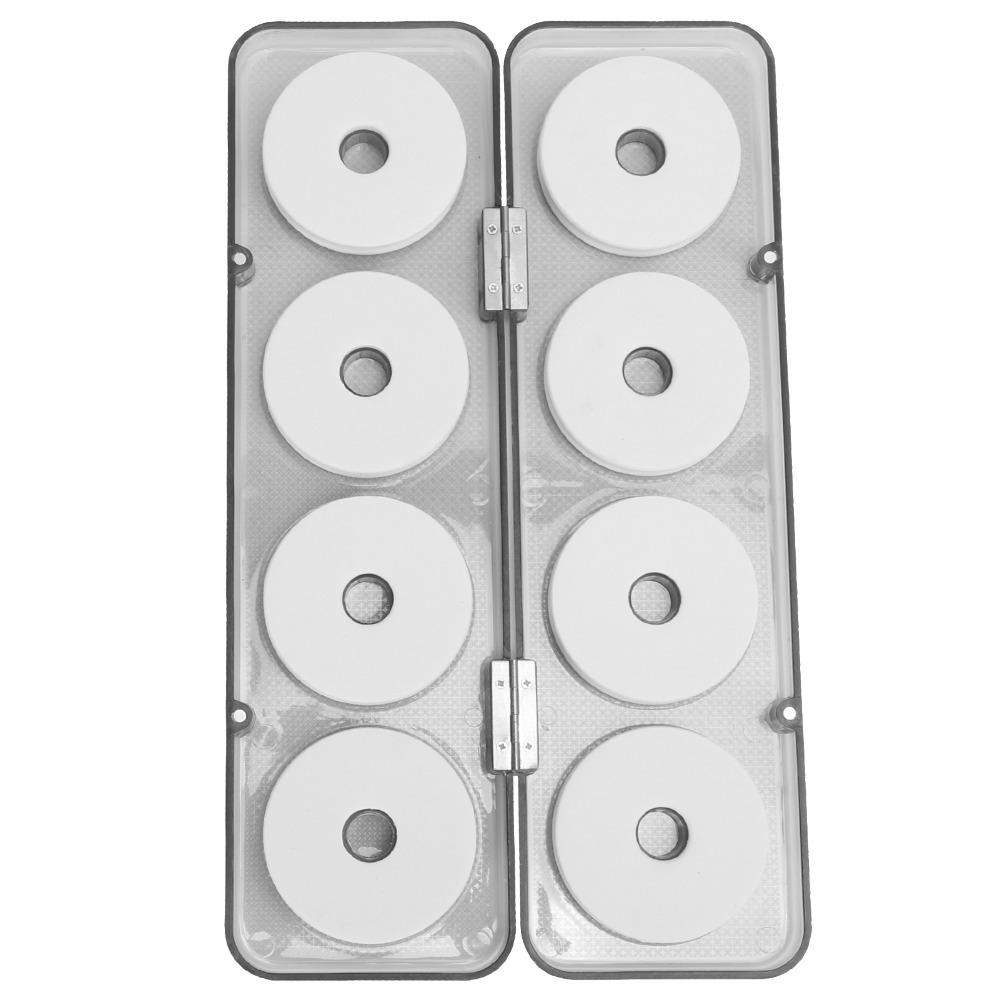 8PCS EVA Fishing Wire Winder ID 1.8cm Fishing Line Storage Holder Fishing Line Spool  Snell Leader