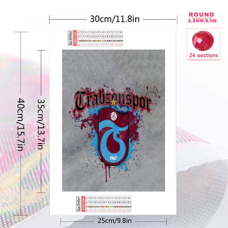 Trabzonspor 100% Round Full Drill 5D DIY Diamond Painting Embroidery Cross Stitch Rhinestone Décor