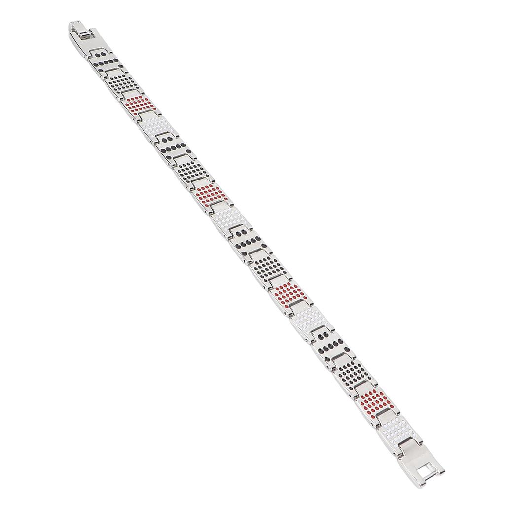 Fashionable Magnetic Therapy Bracelet Slimming Titanium Steel Unisex Magnetic BraceletSilver