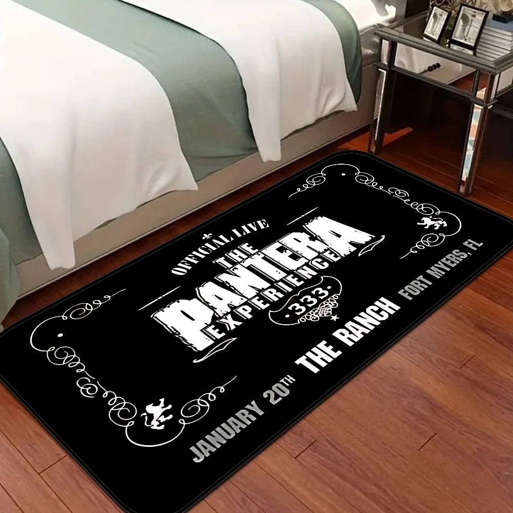 Band P-Pantera Bathroom Mat Kids Room Bedroom Decoration Balcony Anti-Slip Doormat Living Room Welcome Rug