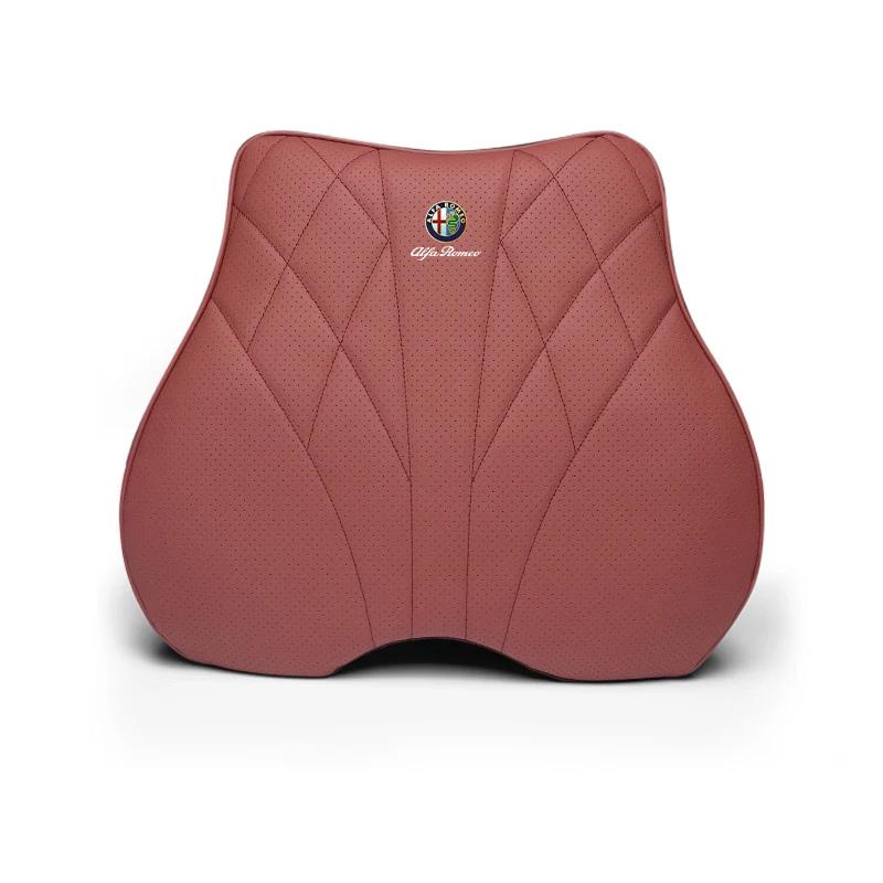 Car Stickers For Alfa Romeo Memory Cotton Car Headrest Lumbar Support Auto Neck Pillow Seat Covers For Alfa Romeo Giulietta Mito