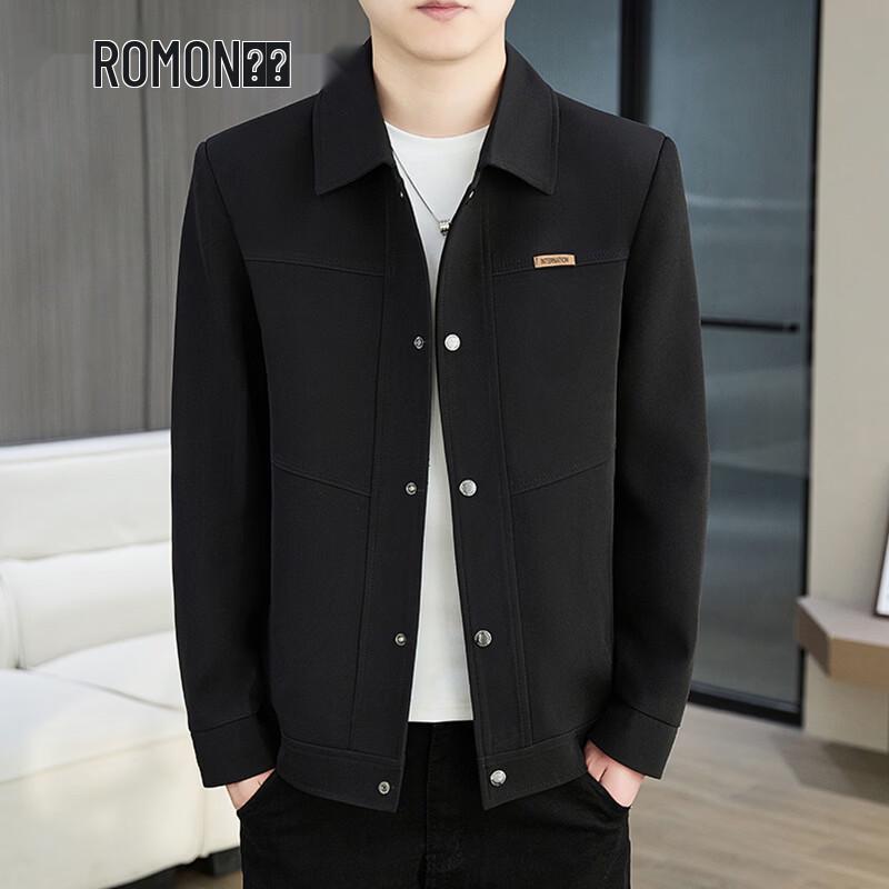 ROMON Men s Stylish Lapel Jacket XL