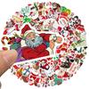 10 30 50 100PCS Cartoon Cute Santa Claus Christmas Graffiti Stickers Scooter Laptop Guitar New Year Decoration Decals Sticker F5