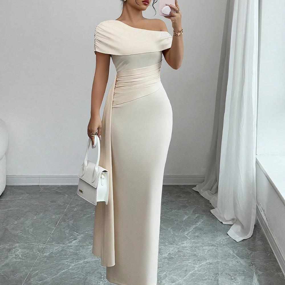 

2026 Summer American Style Women s Hot Girl Bandeau Backless Dress Extra Large абрикосовий