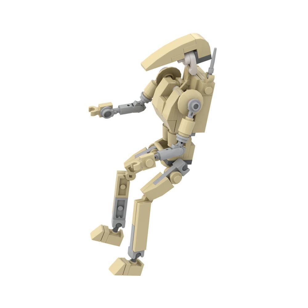 MOC B1 Kampfroboter Modellbausteine Weltraumkrieg Außerirdische Figur Kampfaktivität Mecha Zusammengebaute Steine Spielzeug DIY Kindergeschenk