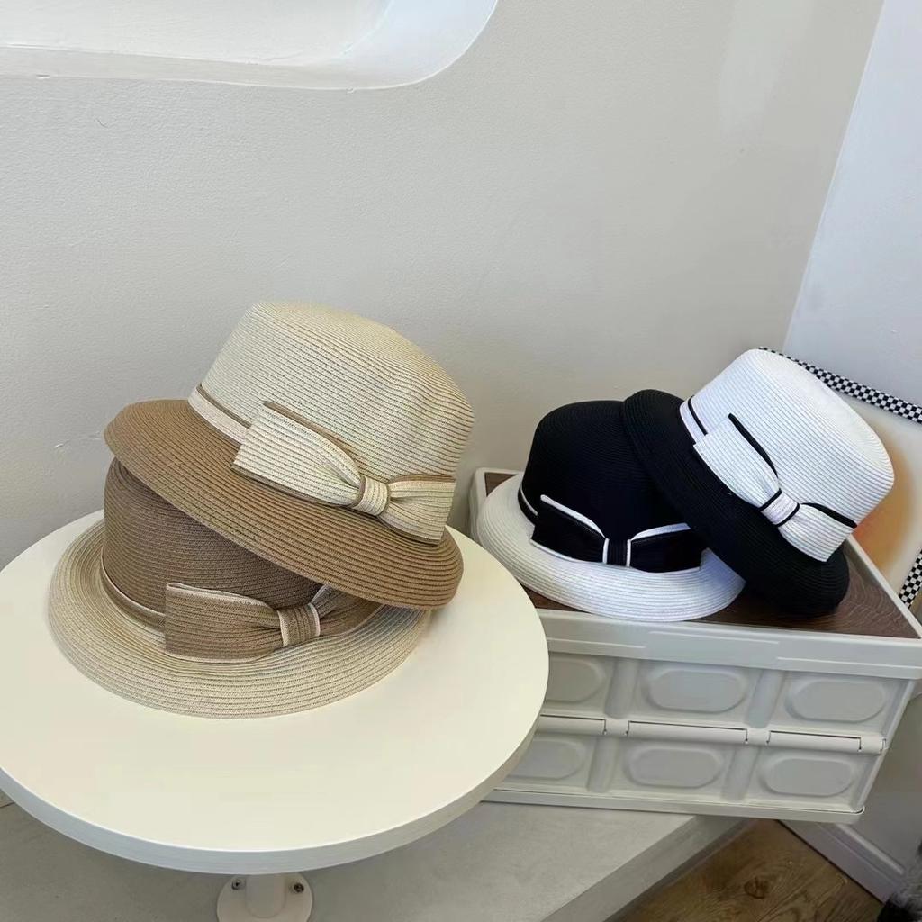 Japanese straw hat summer seaside beach vacation sunshade sunscreen hat Korean version versatile fisherman hat children