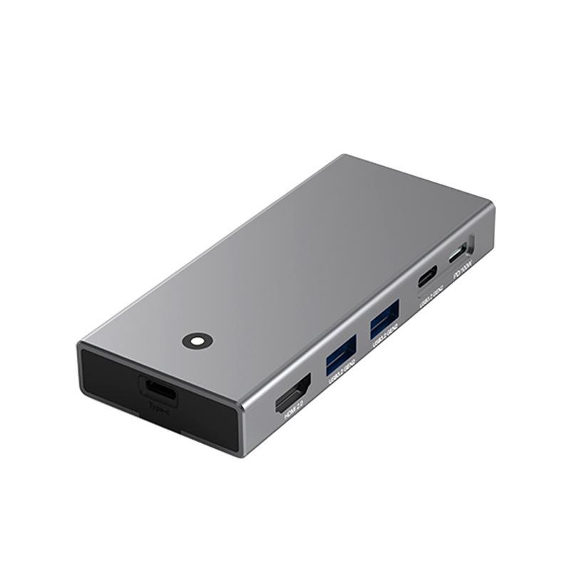 M2 Dual Protocol Type-C Docking Station with HDMI 2.0 and USB Hub for Laptop Expansion
