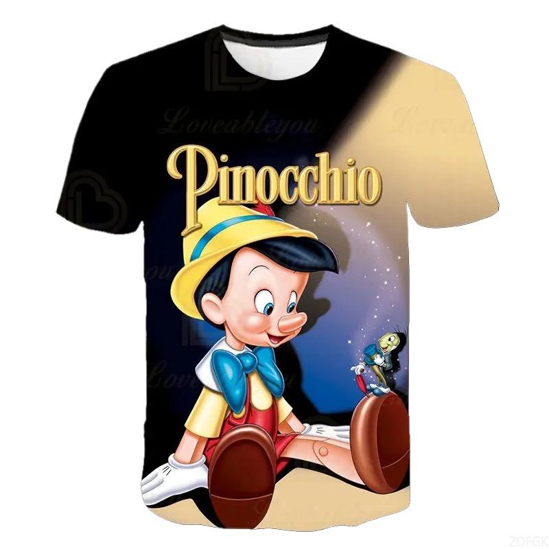 Pinocchio Animation 3D Printed Men's and Women's Fashion T-Shirts Men's and Women's T-Shirt Tops